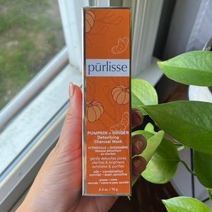 Purlisse Women’s Skincare Pumpkin and Ginger Detox Charcoal Mask 2.5 Oz. NIB
